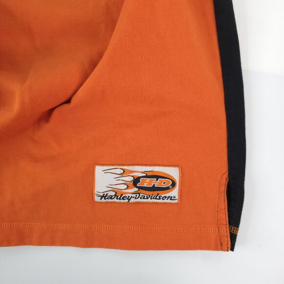 Harley Davidson Heavy Crew Neck Embroider Classic MC Tee Thiensville Wisconsin - Picture 5 of 10